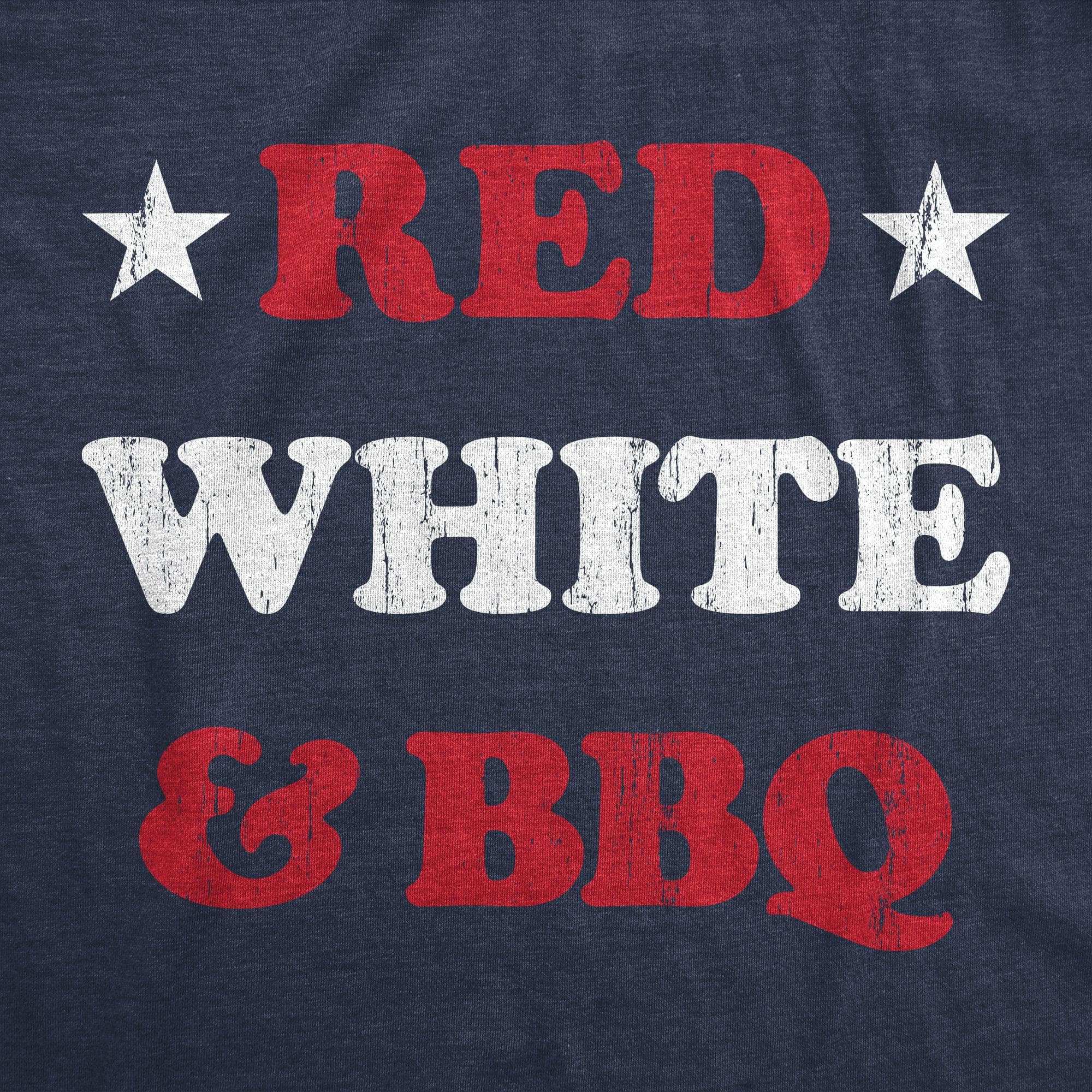 Red White And BBQ Women's Tshirt  -  Crazy Dog T-Shirts
