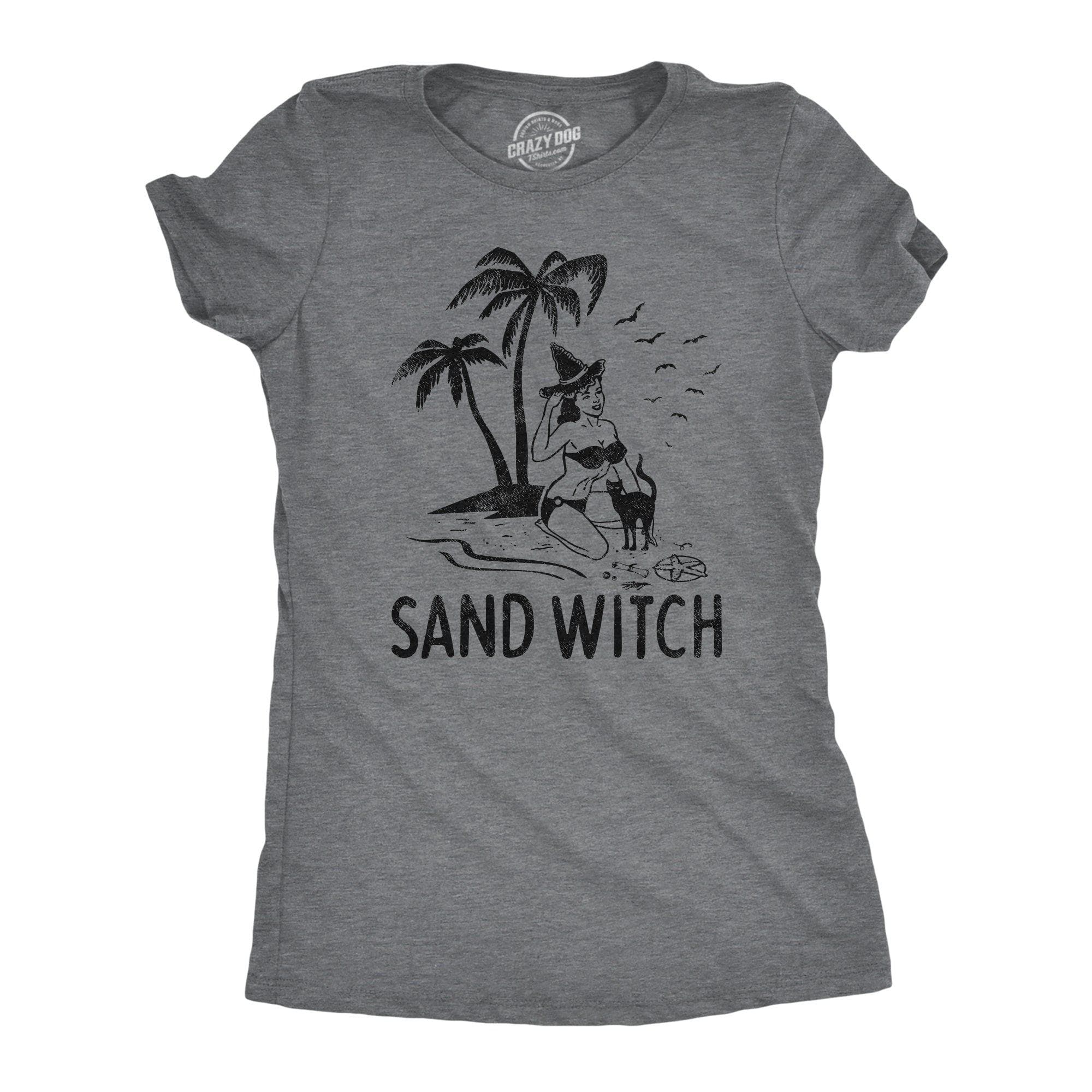 Sand Witch Women's Tshirt - Crazy Dog T-Shirts