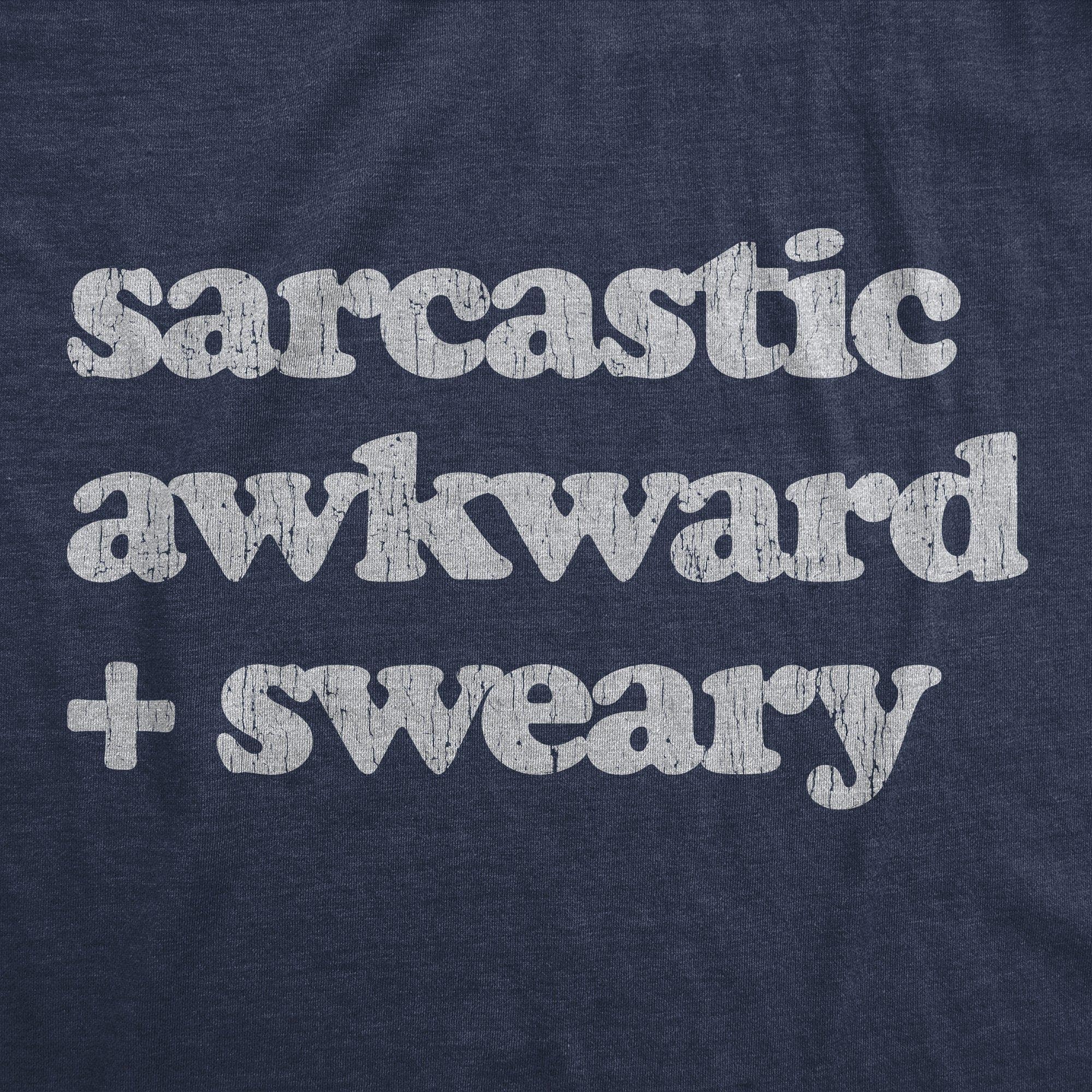 Sarcastic Awkward Sweary Women's Tshirt - Crazy Dog T-Shirts