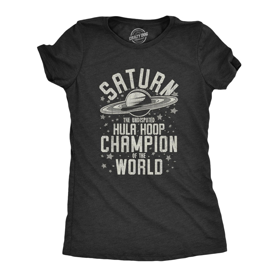 Saturn Hula Hoop Champion Women's Tshirt  -  Crazy Dog T-Shirts