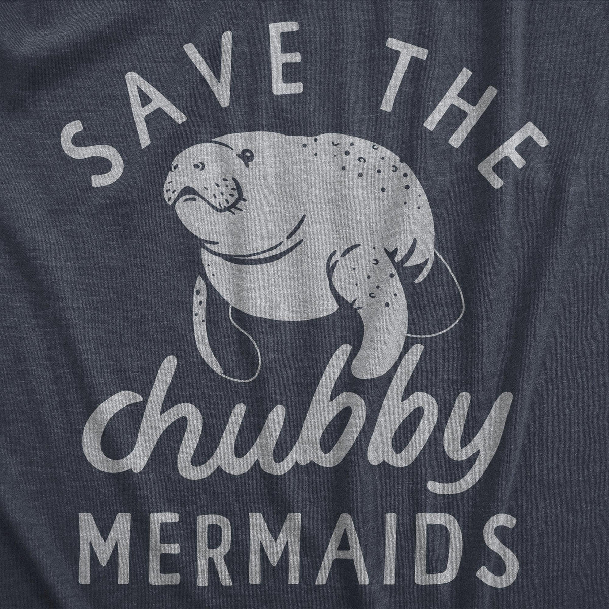 Save The Chubby Mermaids Women&#39;s Tshirt  -  Crazy Dog T-Shirts