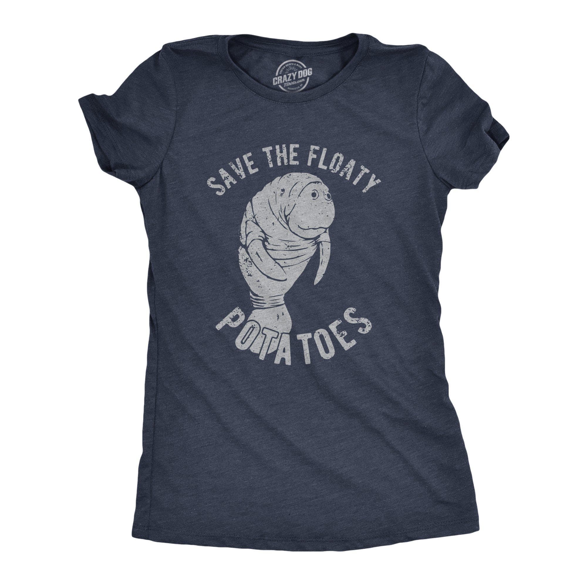 Save The Floaty Potatoes Women's Tshirt  -  Crazy Dog T-Shirts