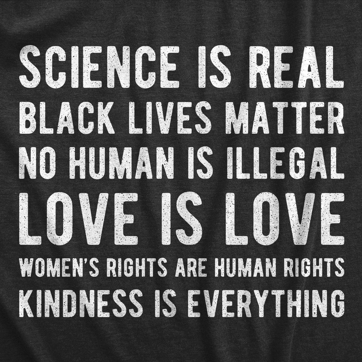 Science Is Real Black Lives Matter Women&#39;s Tshirt - Crazy Dog T-Shirts