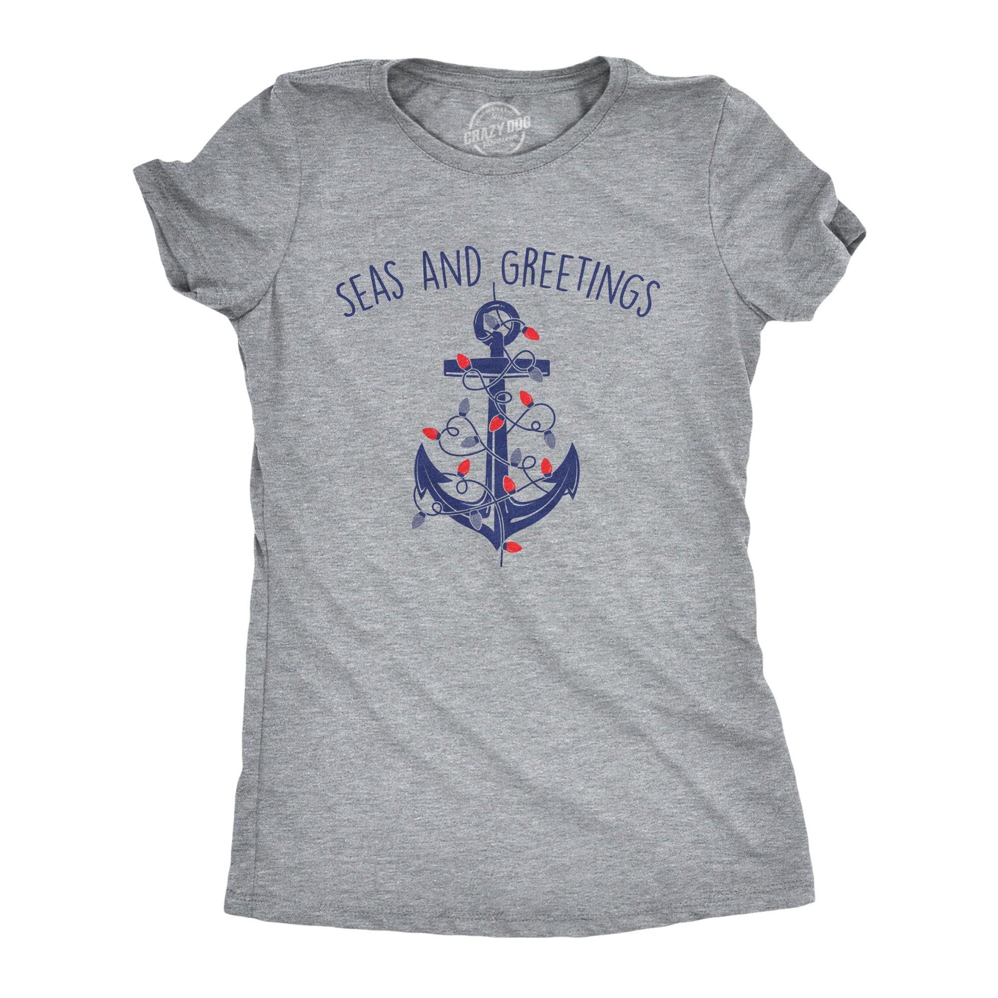 Seas And Greetings Women's Tshirt  -  Crazy Dog T-Shirts