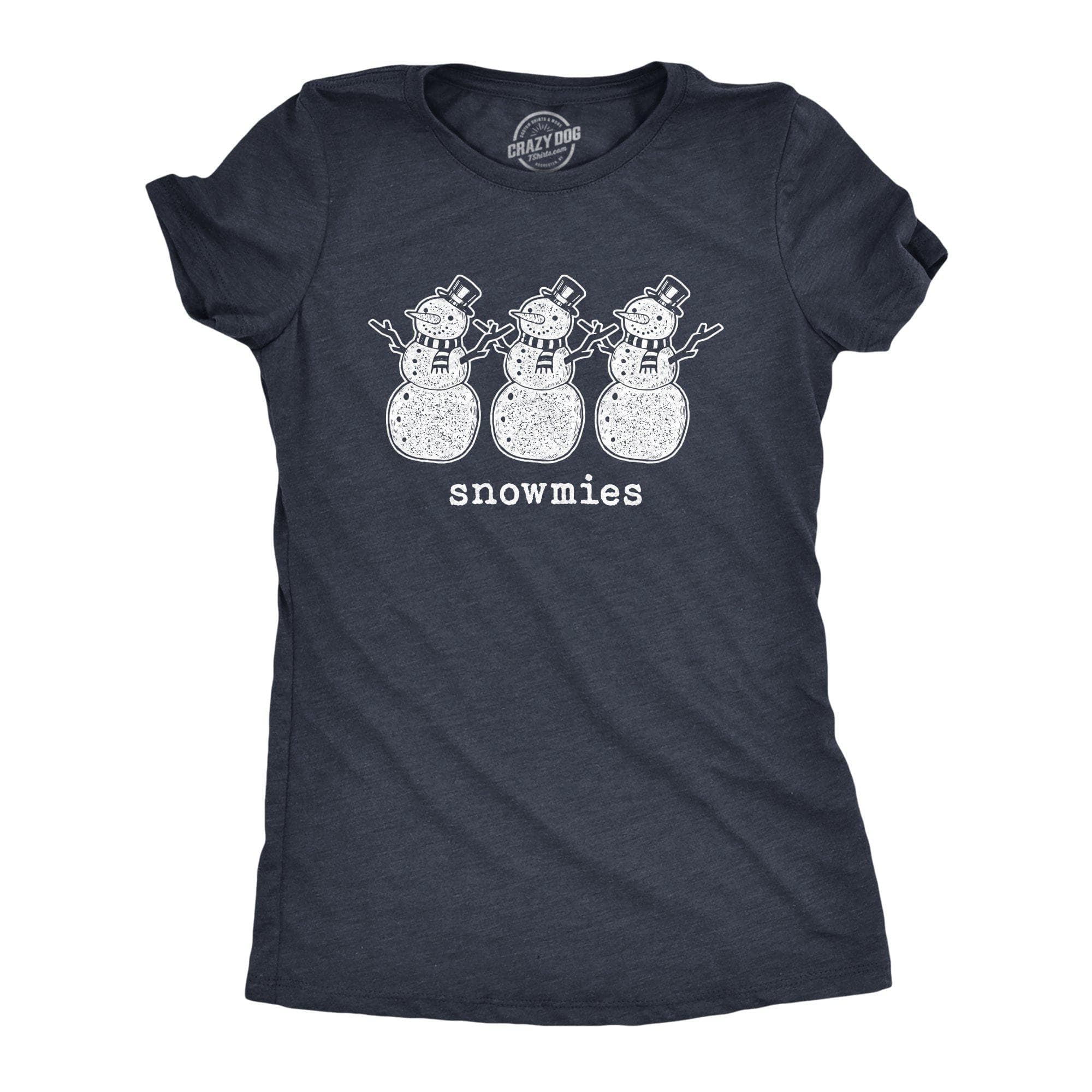 Snowmies Women's Tshirt - Crazy Dog T-Shirts