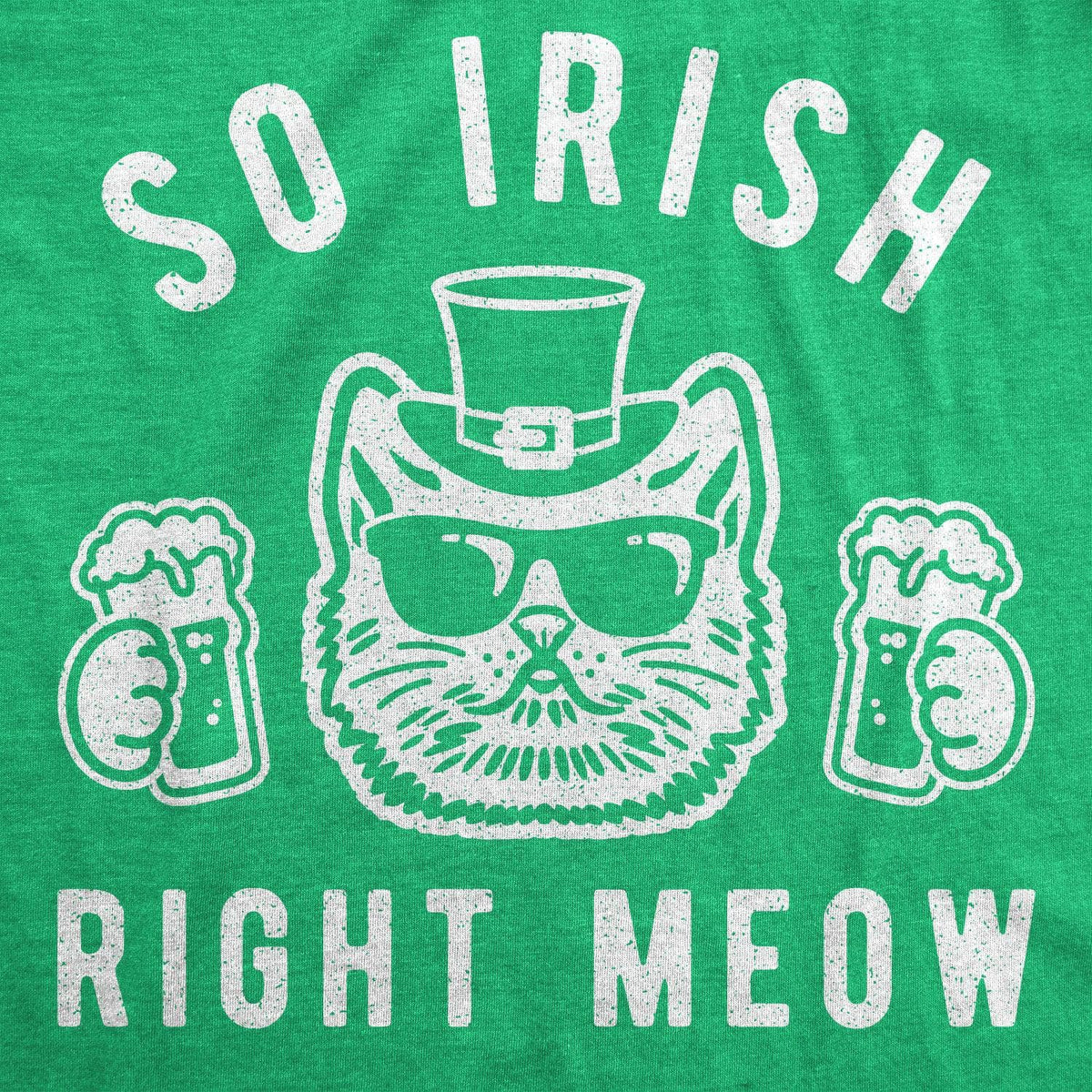 So Irish Right Meow Women&#39;s Tshirt  -  Crazy Dog T-Shirts