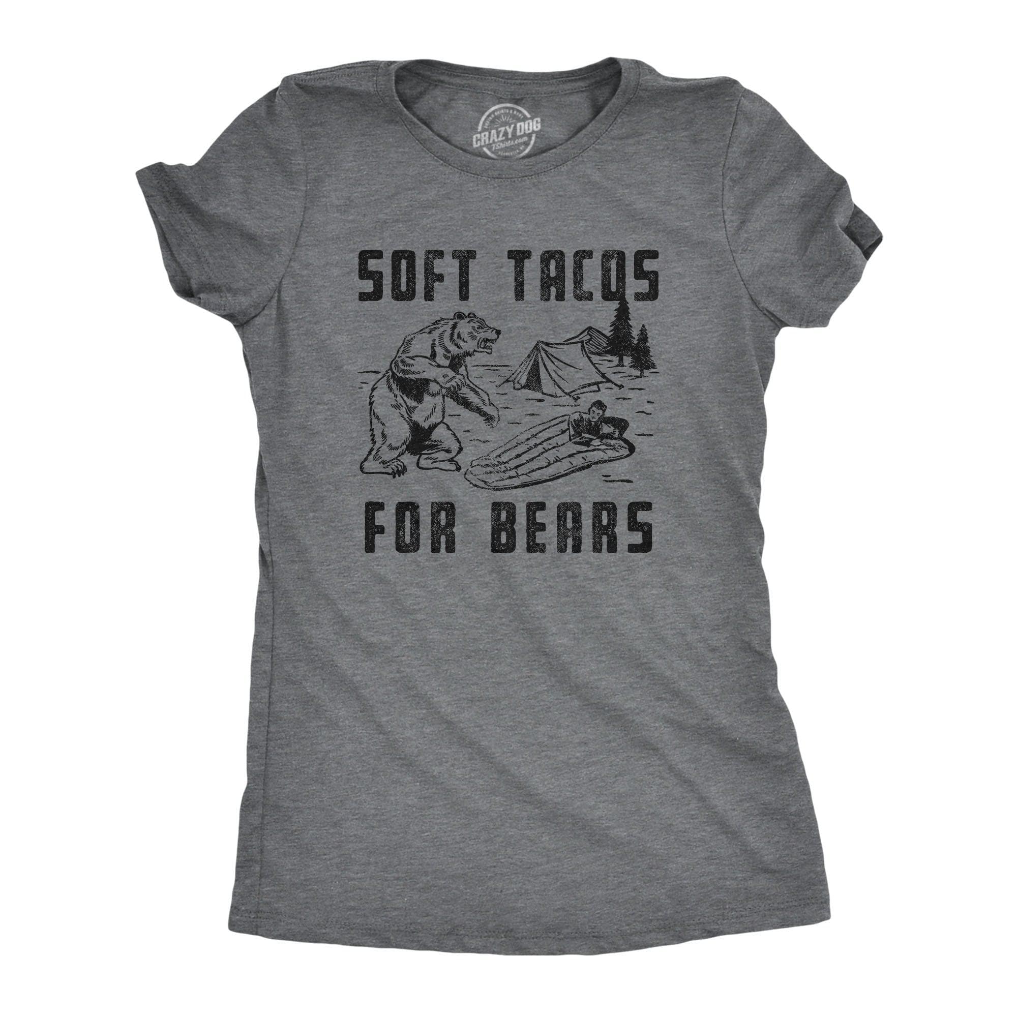 Soft Tacos For Bears Women's Tshirt  -  Crazy Dog T-Shirts