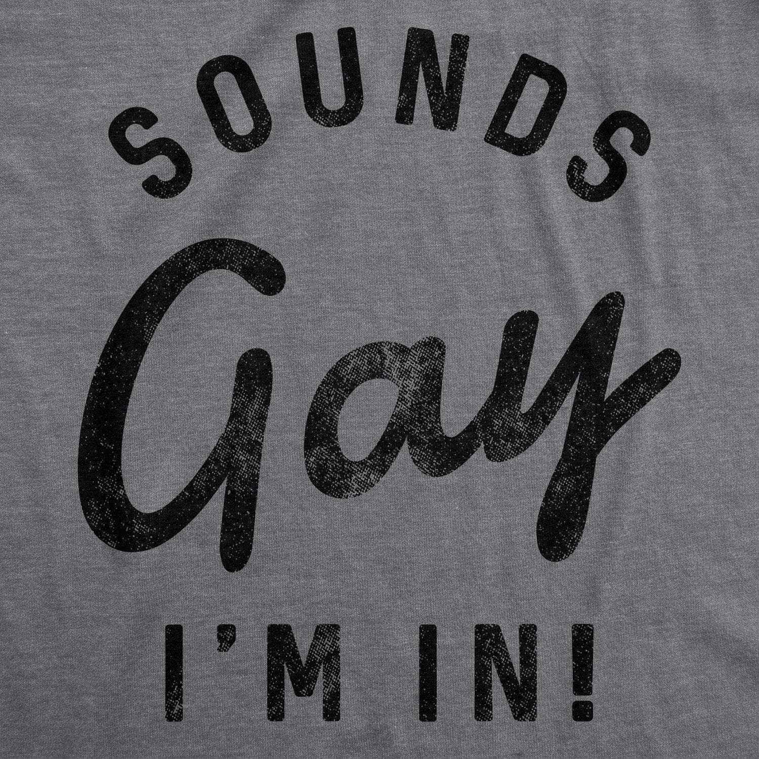 Sounds Gay I'm In Women's Tshirt - Crazy Dog T-Shirts