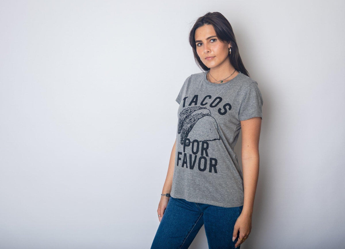 Tacos Por Favor Women&#39;s Tshirt  -  Crazy Dog T-Shirts