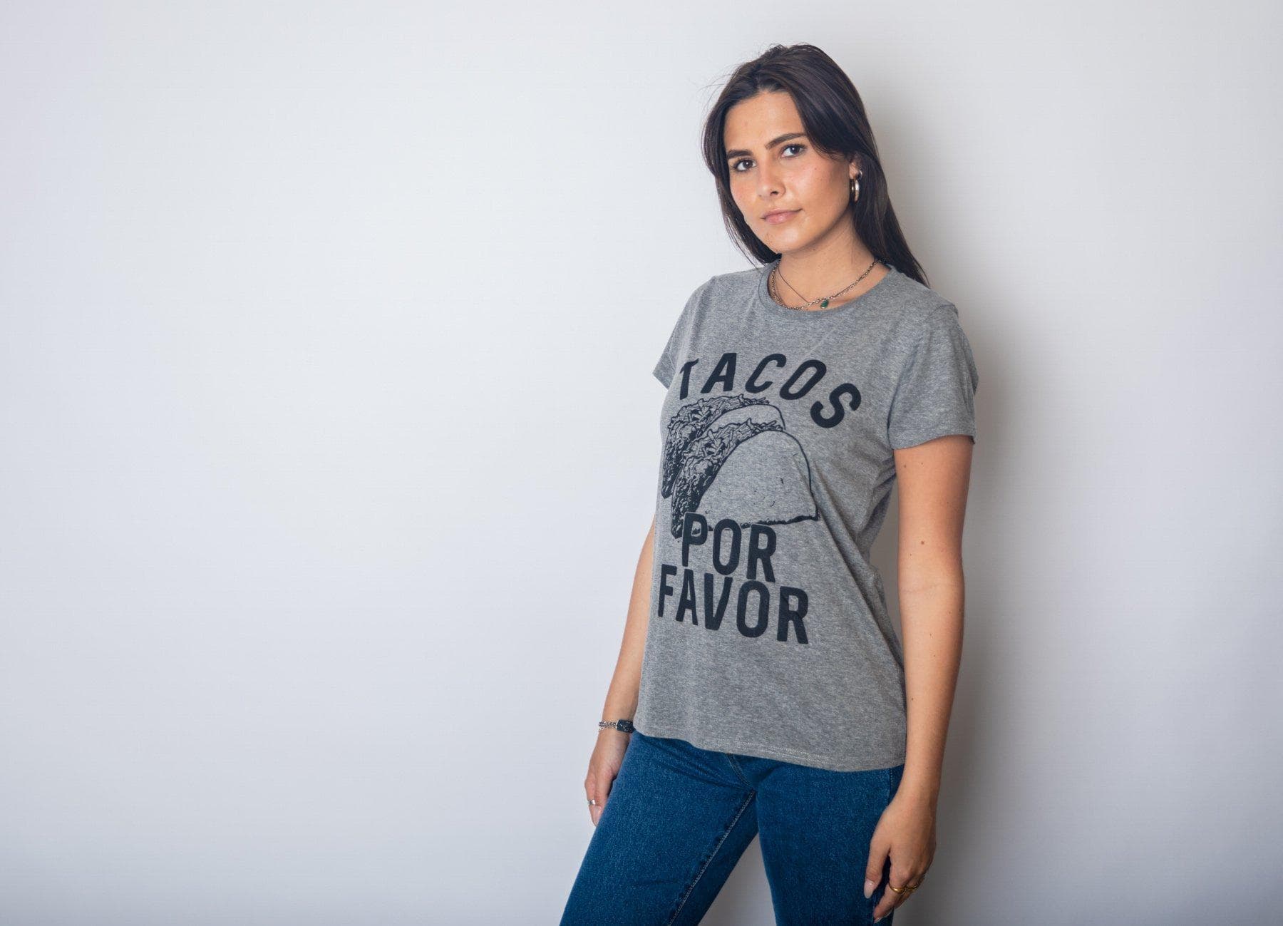 Tacos Por Favor Women's Tshirt  -  Crazy Dog T-Shirts
