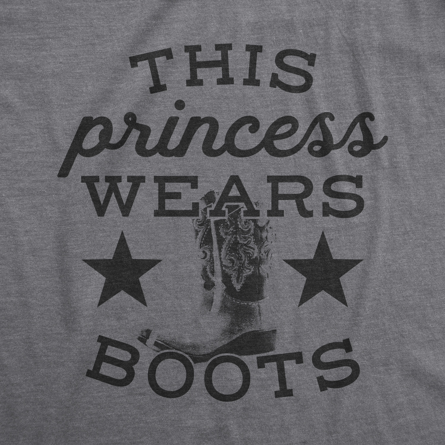 This Princess Wears Boots Women's Tshirt  -  Crazy Dog T-Shirts