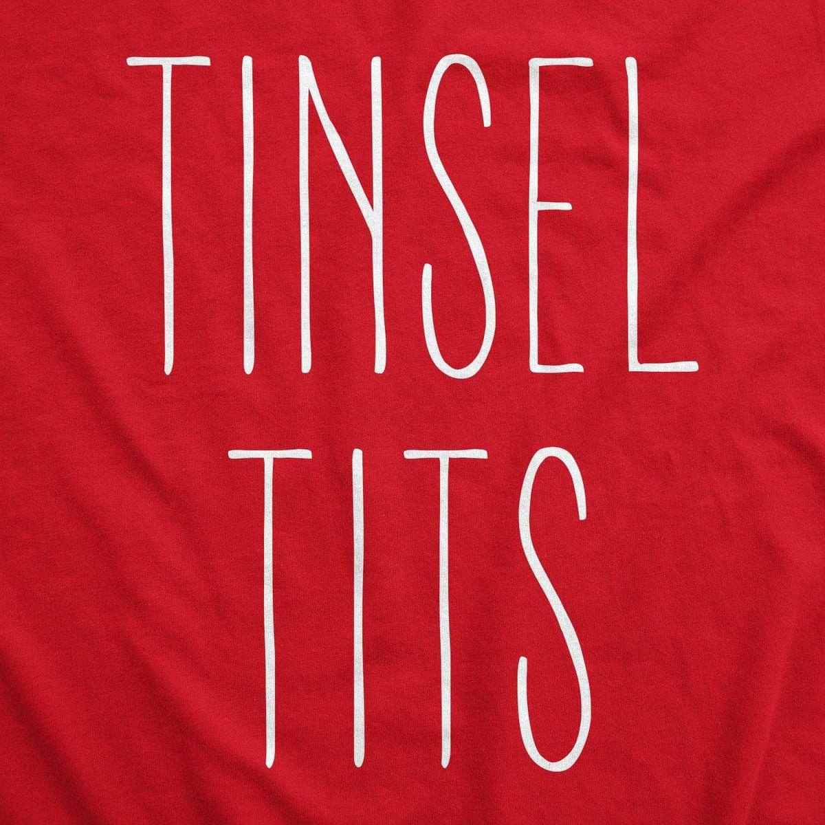 Tinsel Tits Women&#39;s Tshirt - Crazy Dog T-Shirts