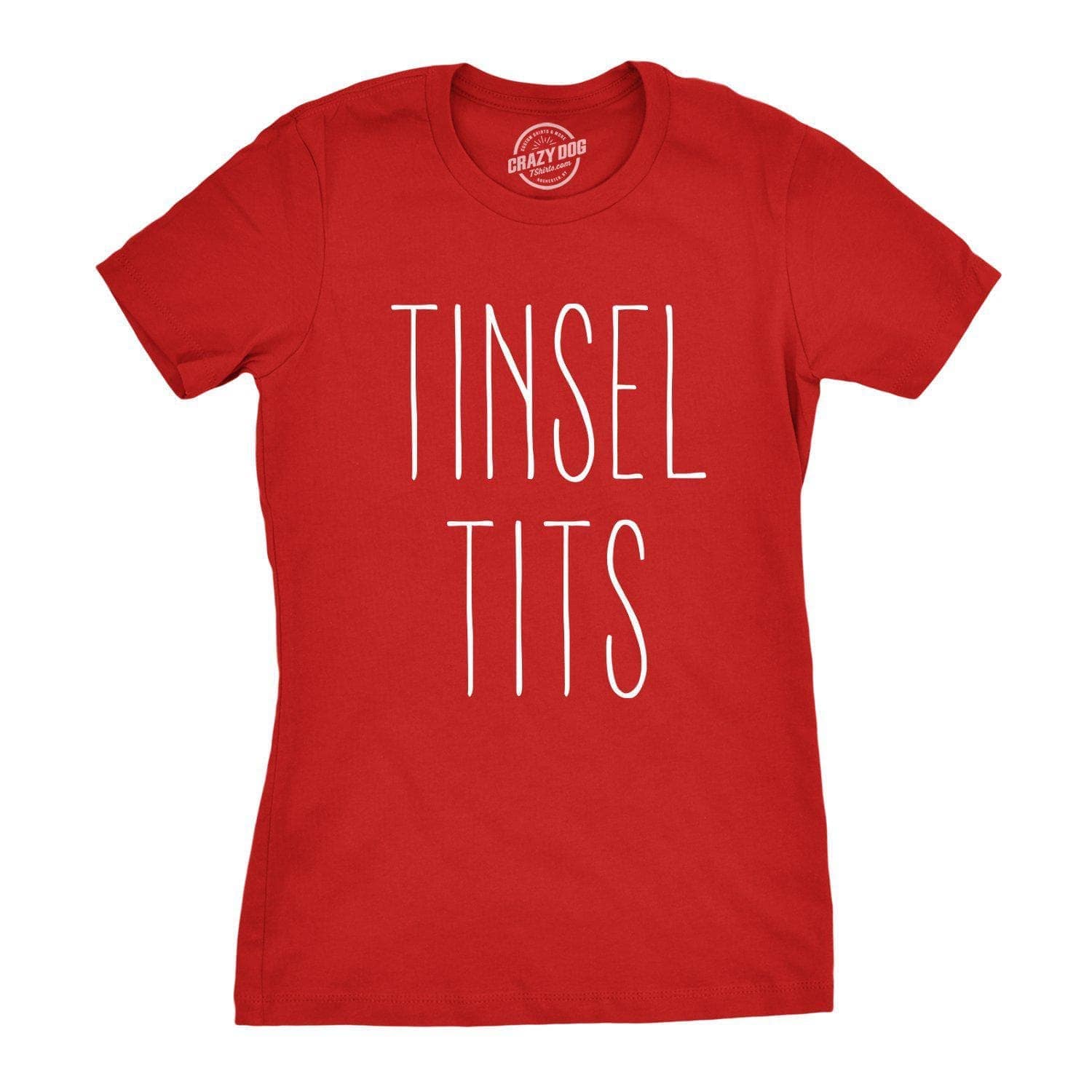 Tinsel Tits Women's Tshirt - Crazy Dog T-Shirts