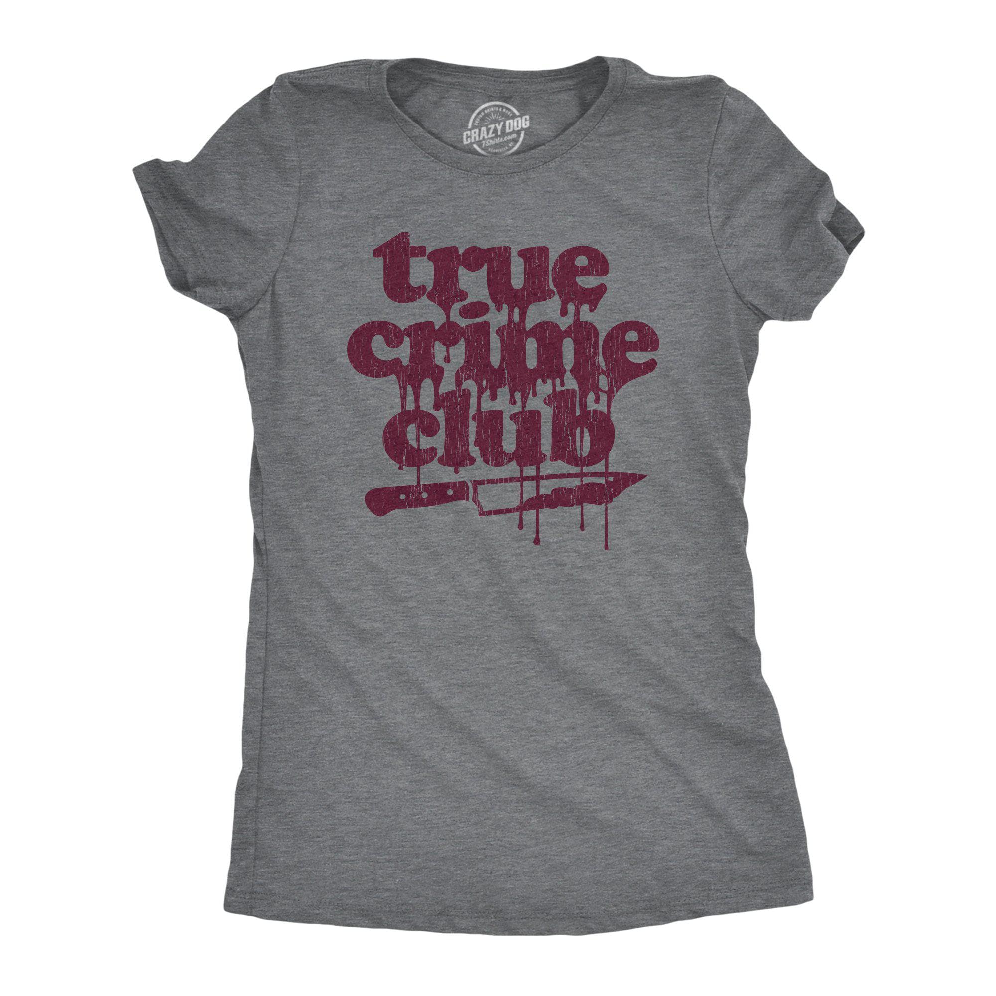 True Crime Club Women's Tshirt - Crazy Dog T-Shirts