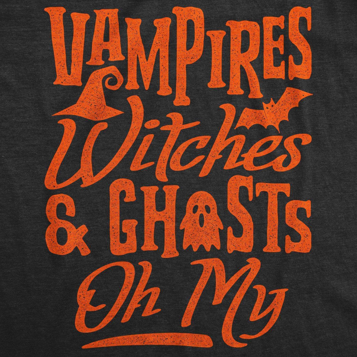 Vampires Witches And Ghouls Women's Tshirt - Crazy Dog T-Shirts