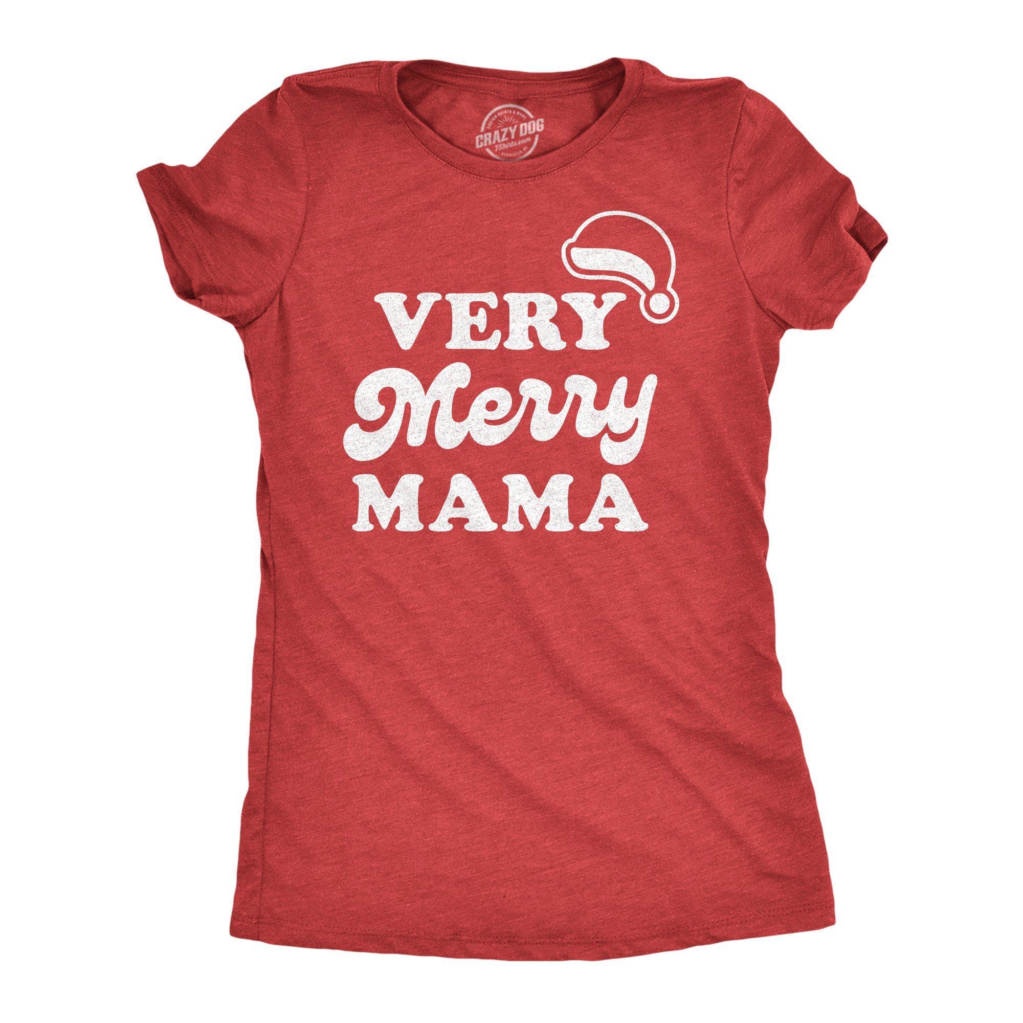 Very Merry Mama Women's Tshirt - Crazy Dog T-Shirts
