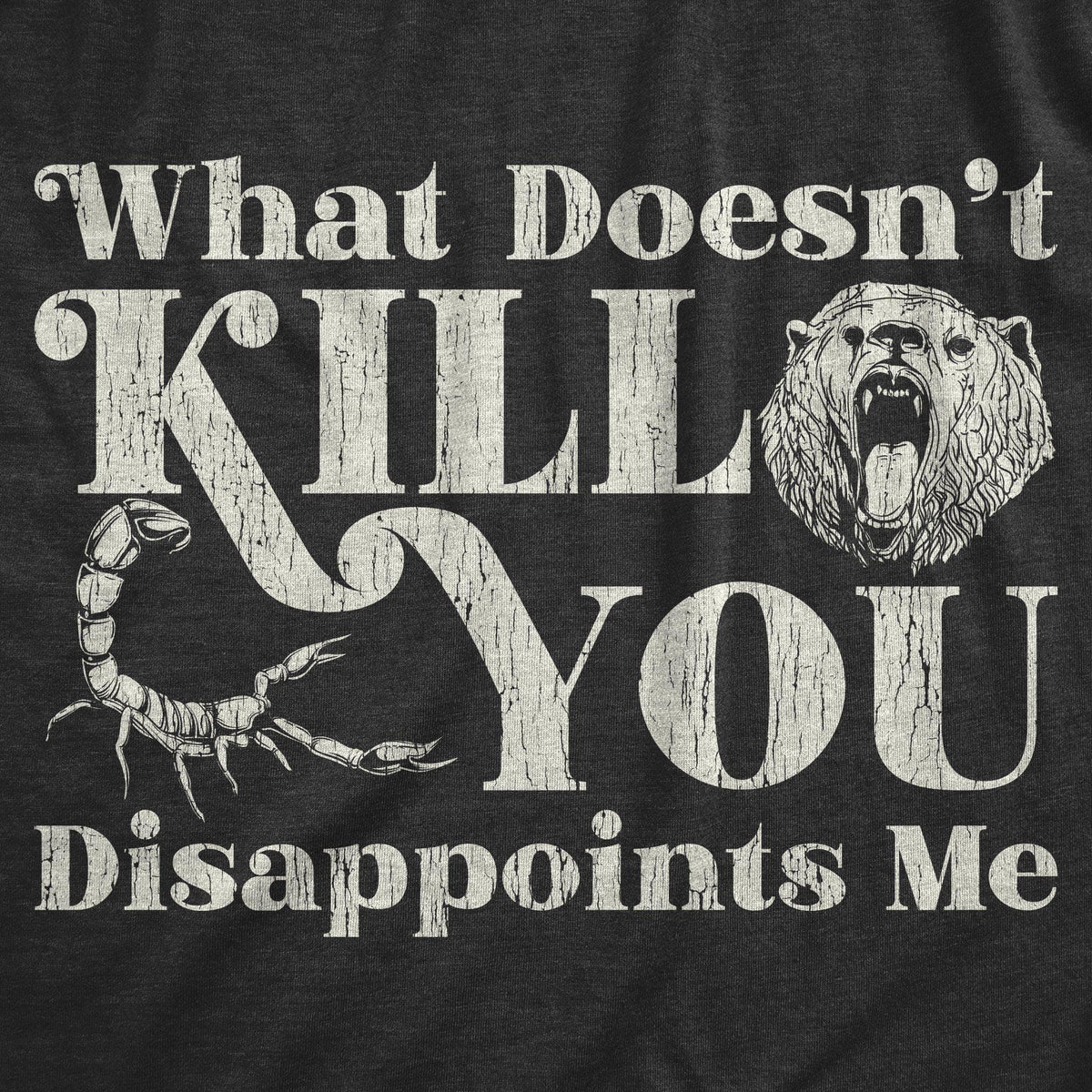 What Doesn&#39;t Kill You Disappoints Me Women&#39;s Tshirt - Crazy Dog T-Shirts