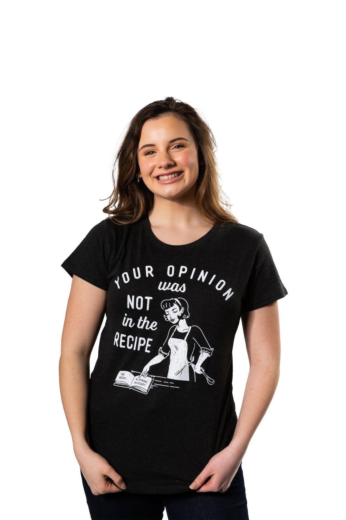 Your Opinion Was Not In The Recipe Women&#39;s Tshirt - Crazy Dog T-Shirts