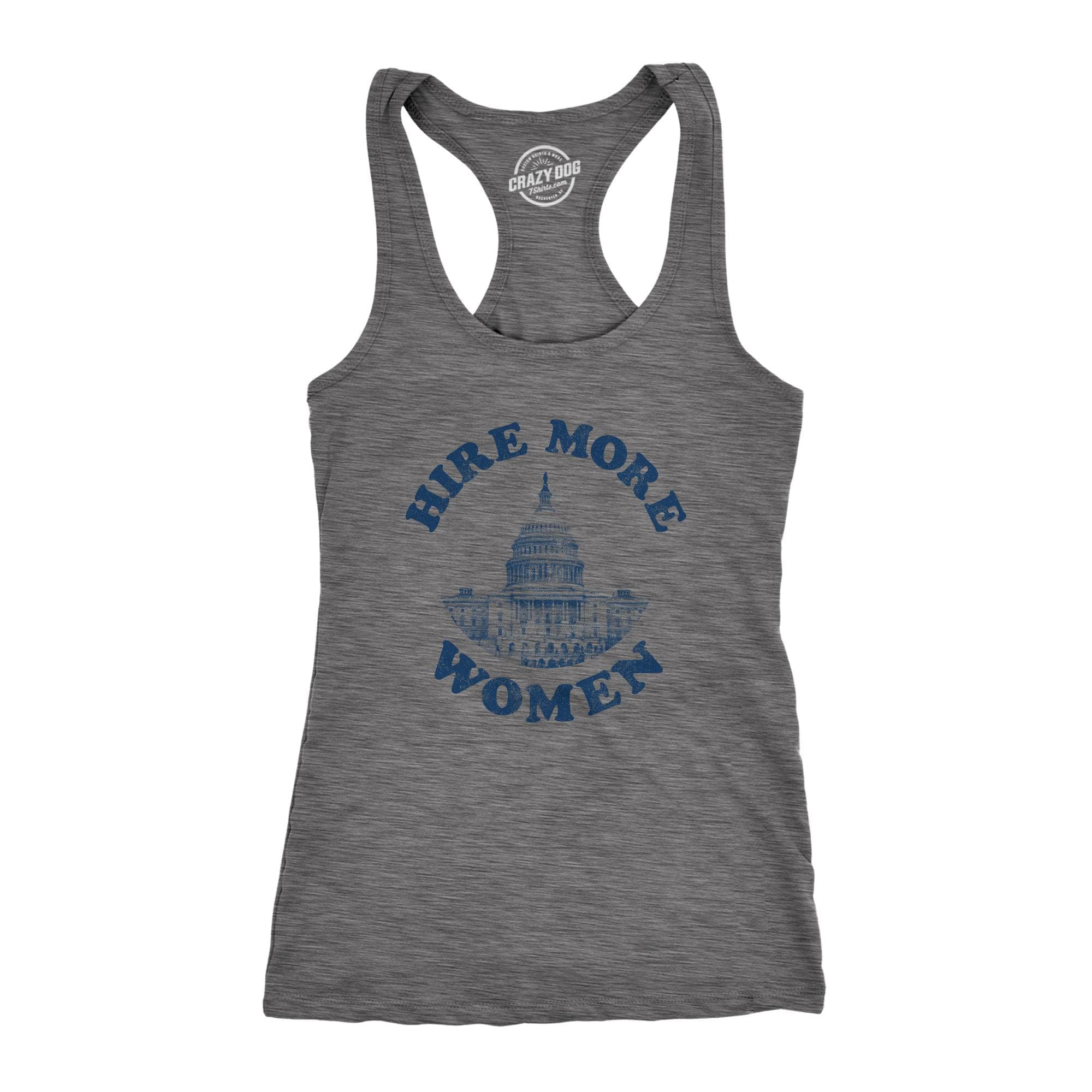 Hire More Women Women's Tank Top  -  Crazy Dog T-Shirts