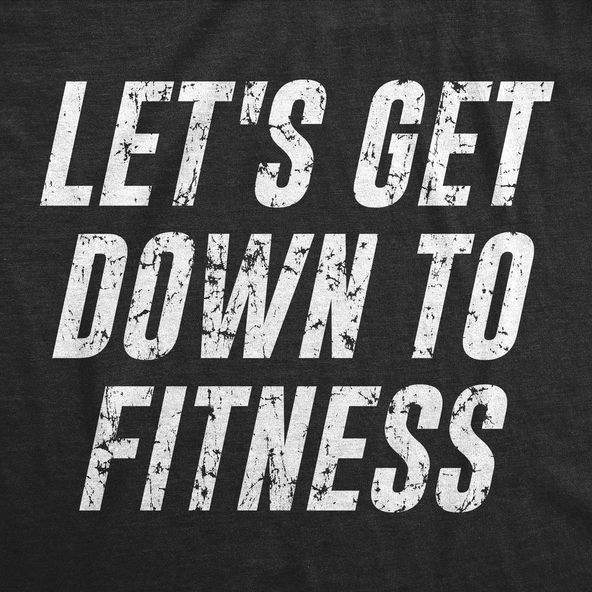 Let&#39;s Get Down To Fitness Women&#39;s Tank Top - Crazy Dog T-Shirts