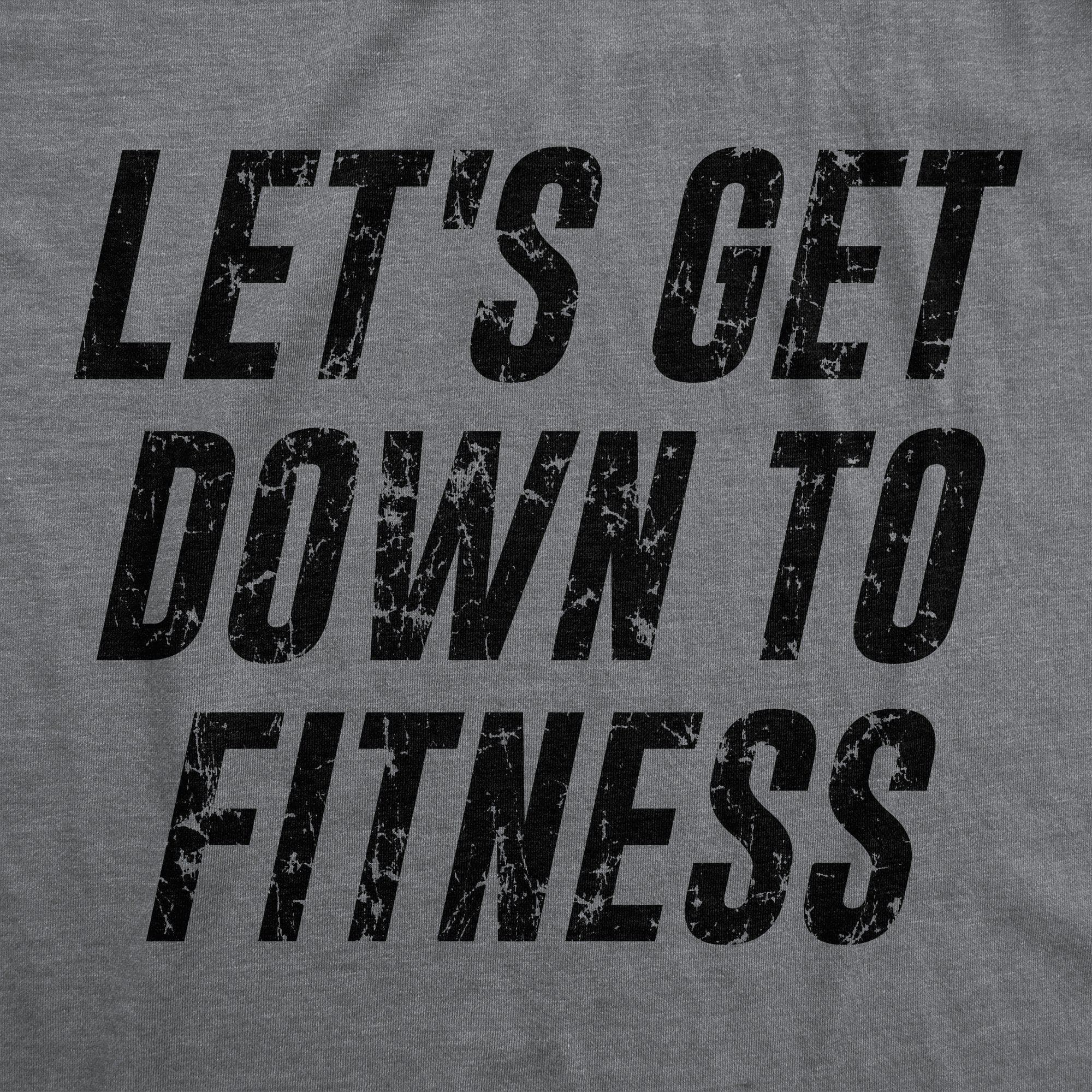 Let's Get Down To Fitness Women's Tank Top - Crazy Dog T-Shirts
