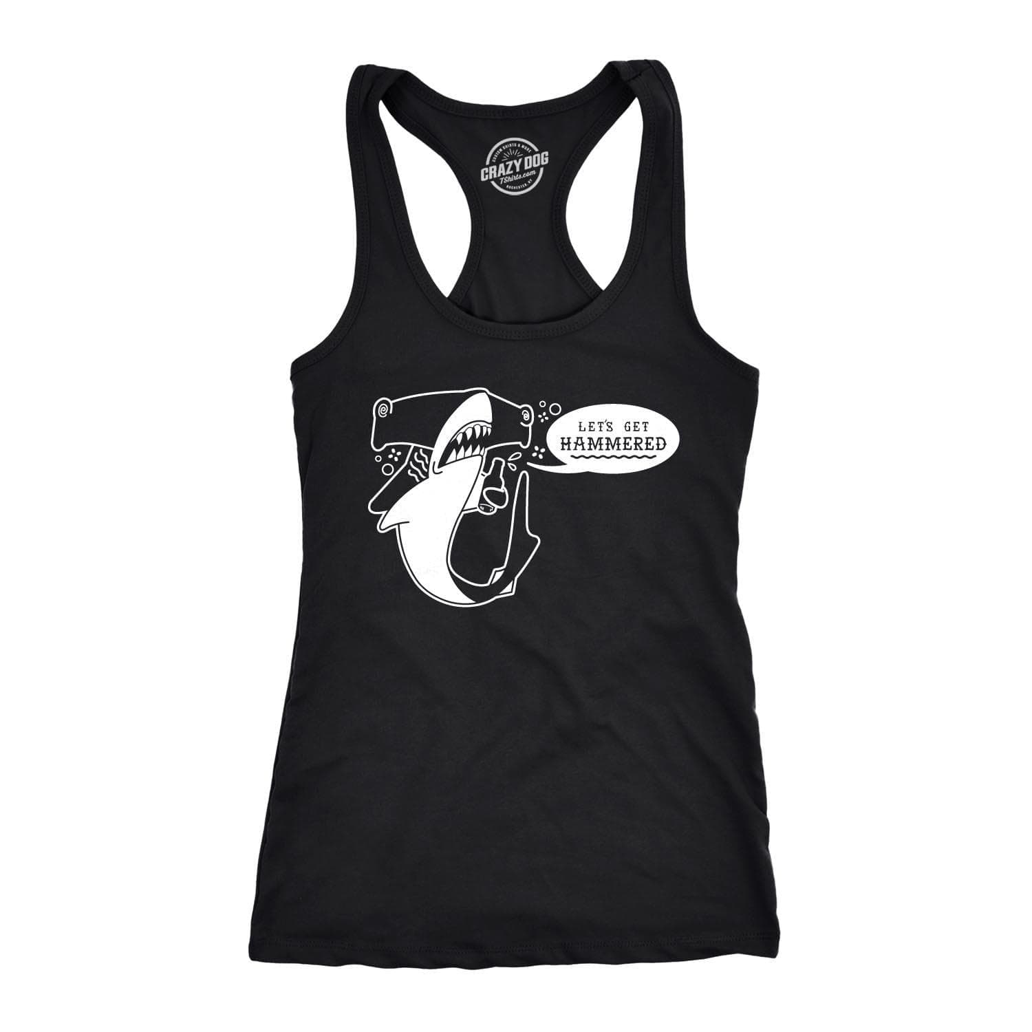 Let's Get Hammered Women's Tank Top  -  Crazy Dog T-Shirts