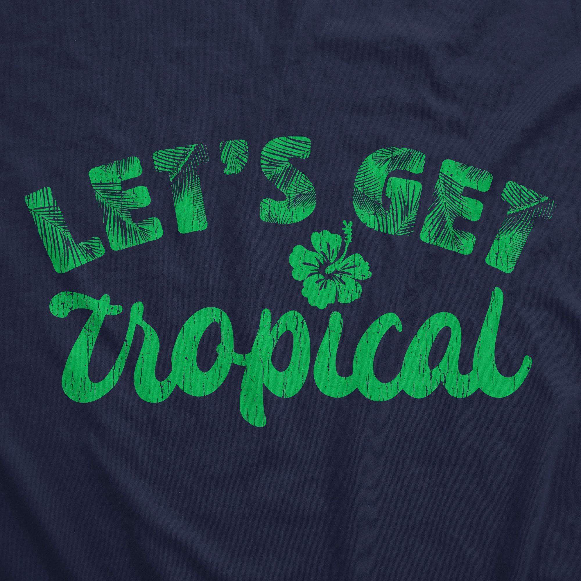 Let's Get Tropical Women's Tank Top - Crazy Dog T-Shirts