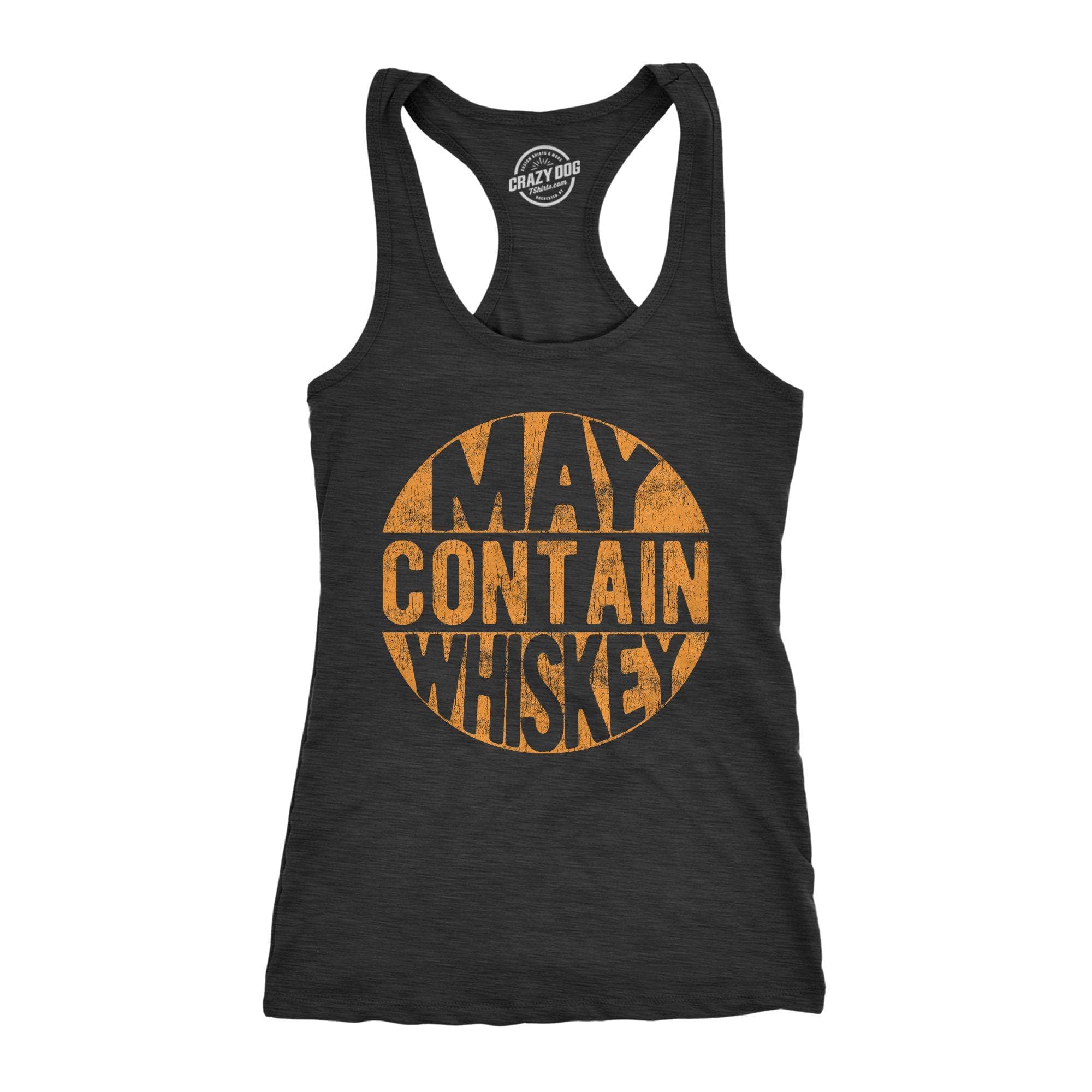 May Contain Whiskey Women's Tank Top - Crazy Dog T-Shirts