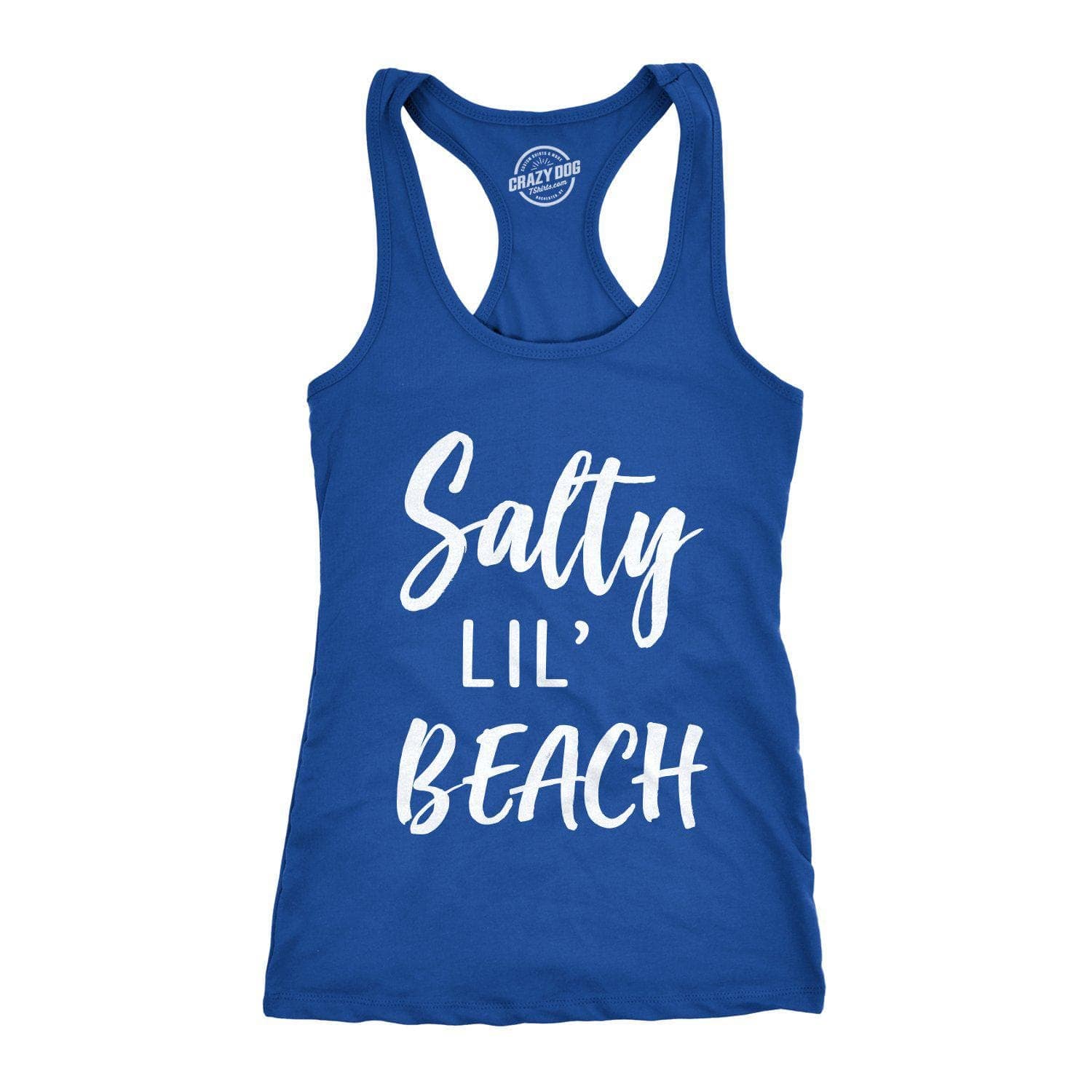 Salty Lil Beach Women's Tank Top  -  Crazy Dog T-Shirts