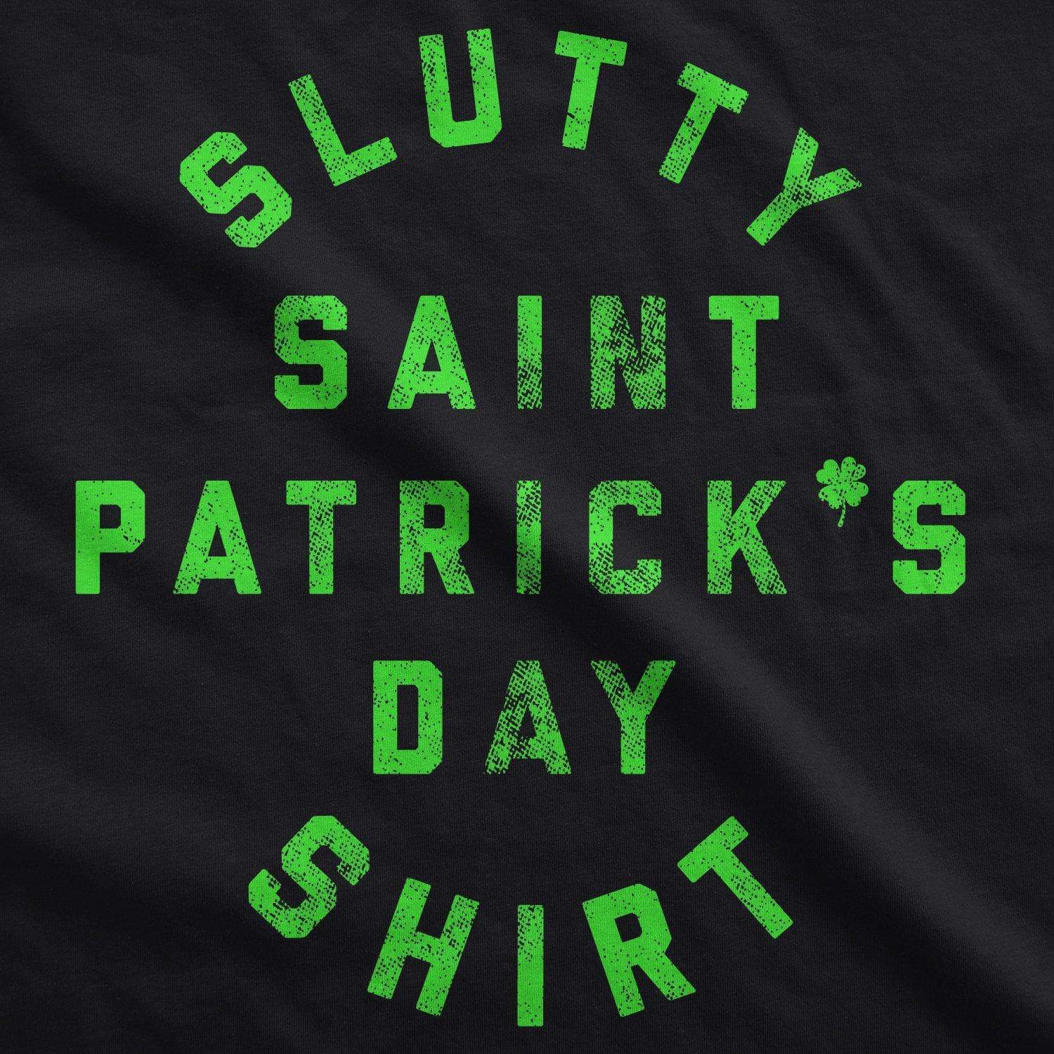 Slutty St. Patrick's Day Shirt Women's Tank Top  -  Crazy Dog T-Shirts