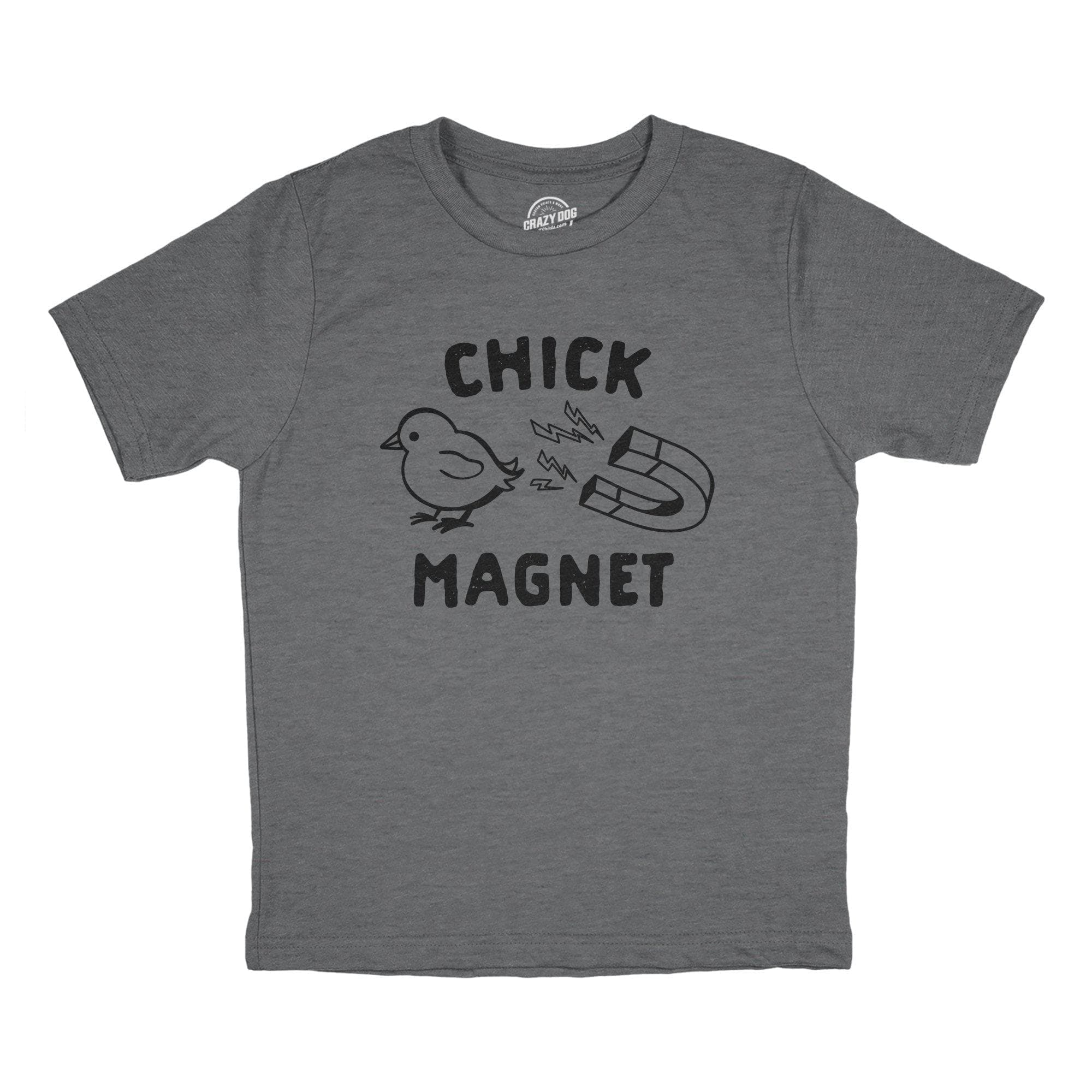 Chick Magnet Youth Tshirt  -  Crazy Dog T-Shirts