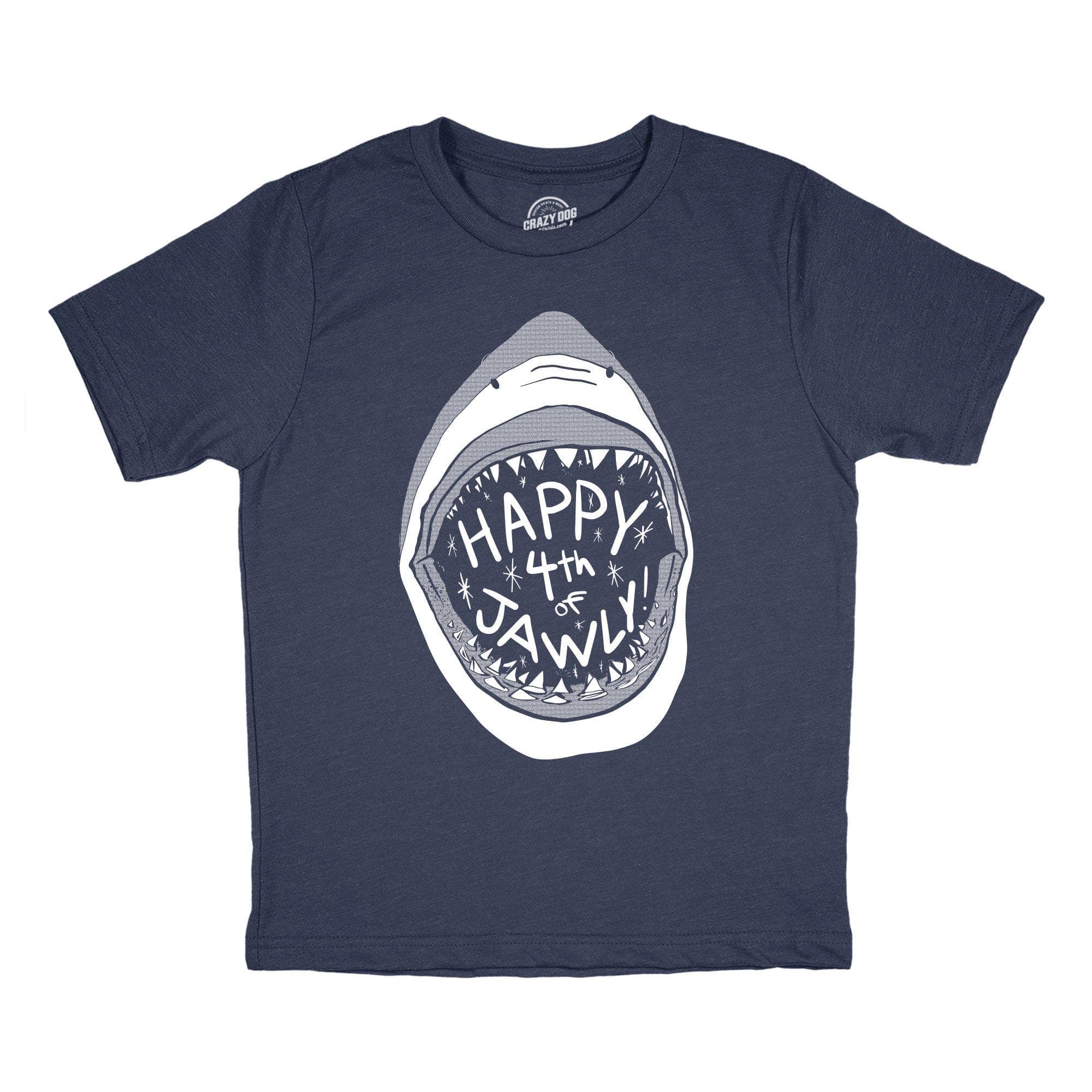 Happy 4th of Jawly Youth Tshirt - Crazy Dog T-Shirts