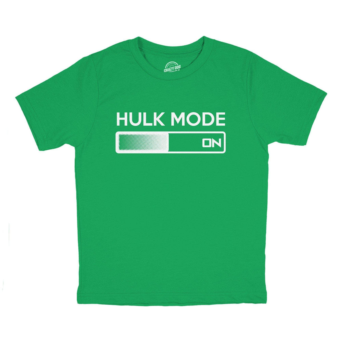Hulk Mode On Youth Tshirt  -  Crazy Dog T-Shirts