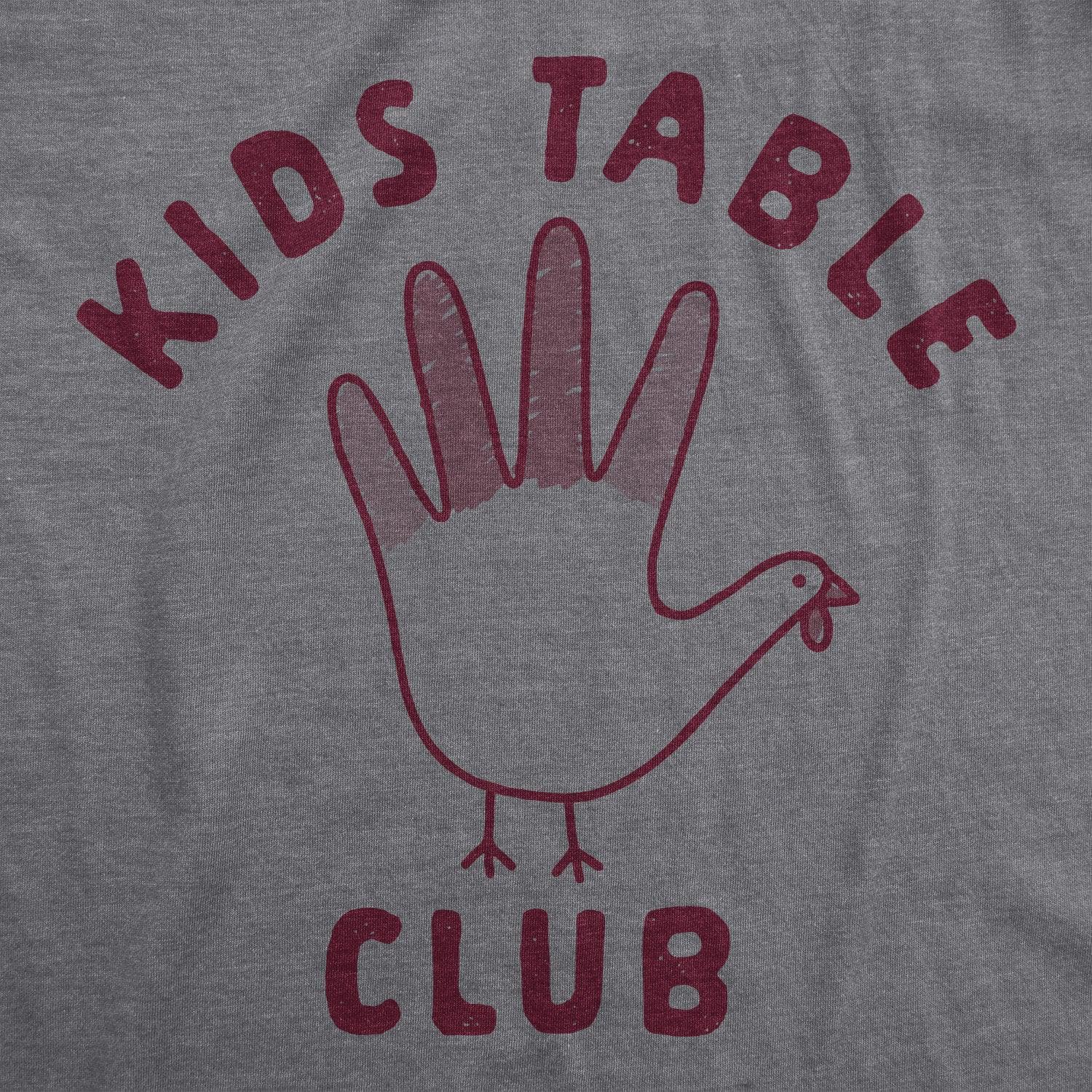 Kids Table Club Youth Tshirt  -  Crazy Dog T-Shirts