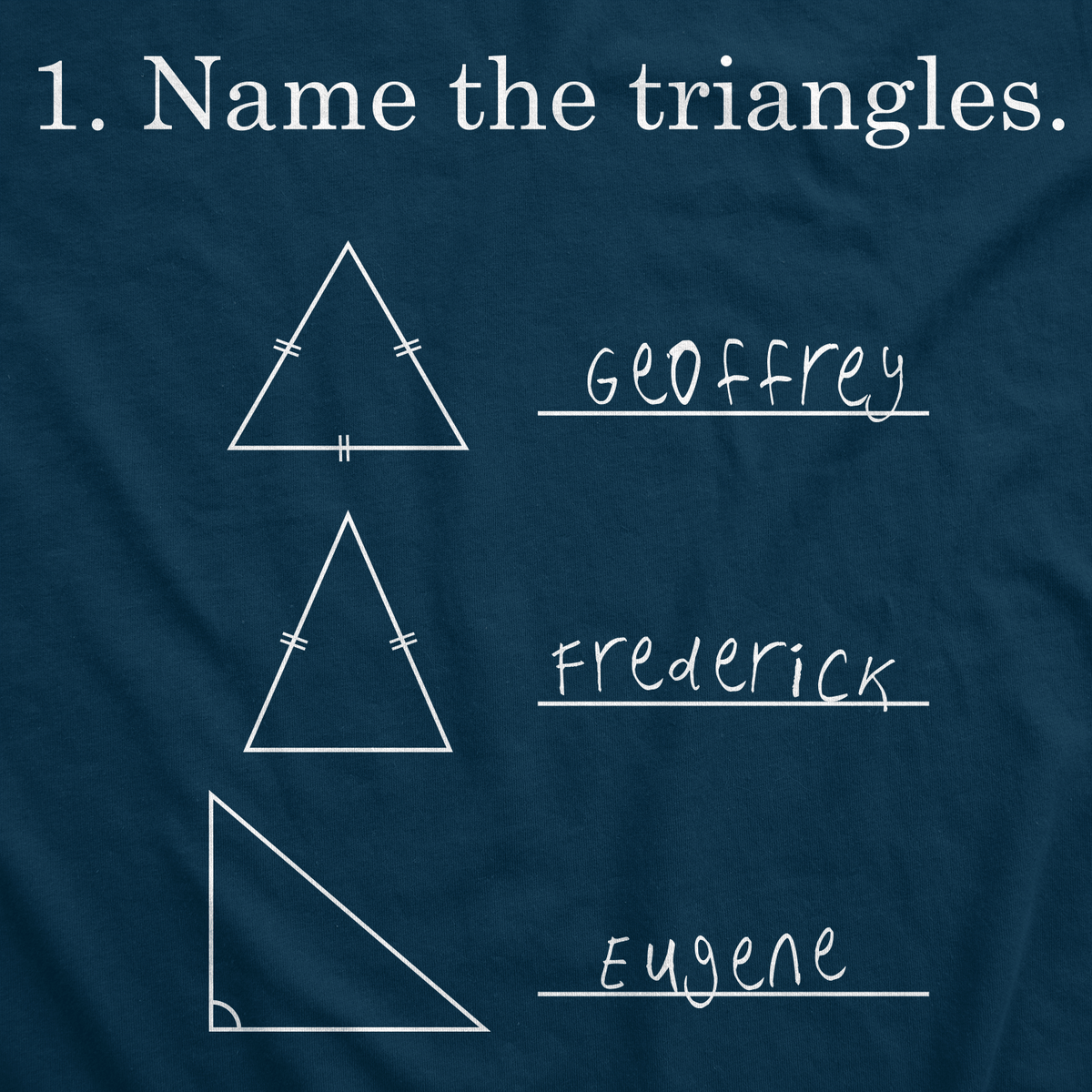 Name The Triangles Youth Tshirt - Crazy Dog T-Shirts