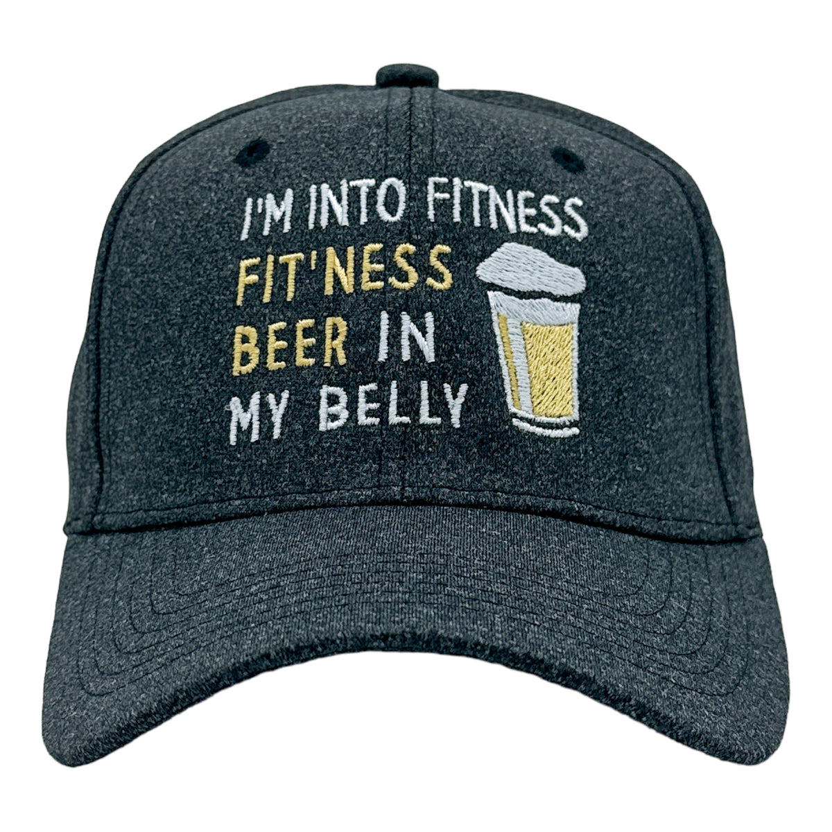 Funny Black - BEER Im Into Fitness Beer In My Mouth Nerdy Beer fitness Tee
