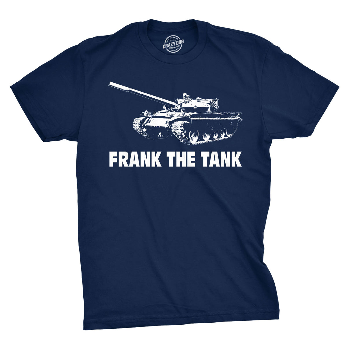 Funny Heather Navy Frank The Tank Mens T Shirt Nerdy TV &amp; Movies Beer Drinking Tee