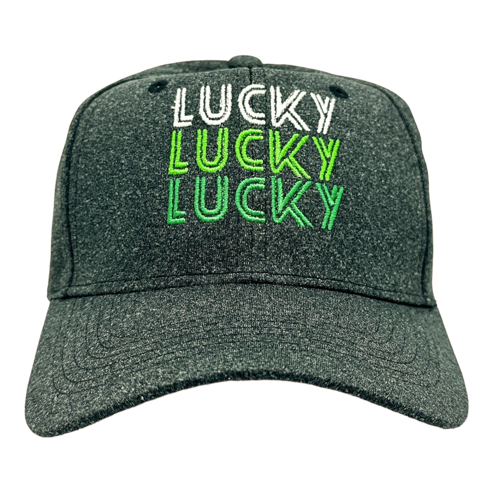 Funny Black - LUCKY Lucky Lucky Lucky Nerdy Saint Patrick's Day Tee