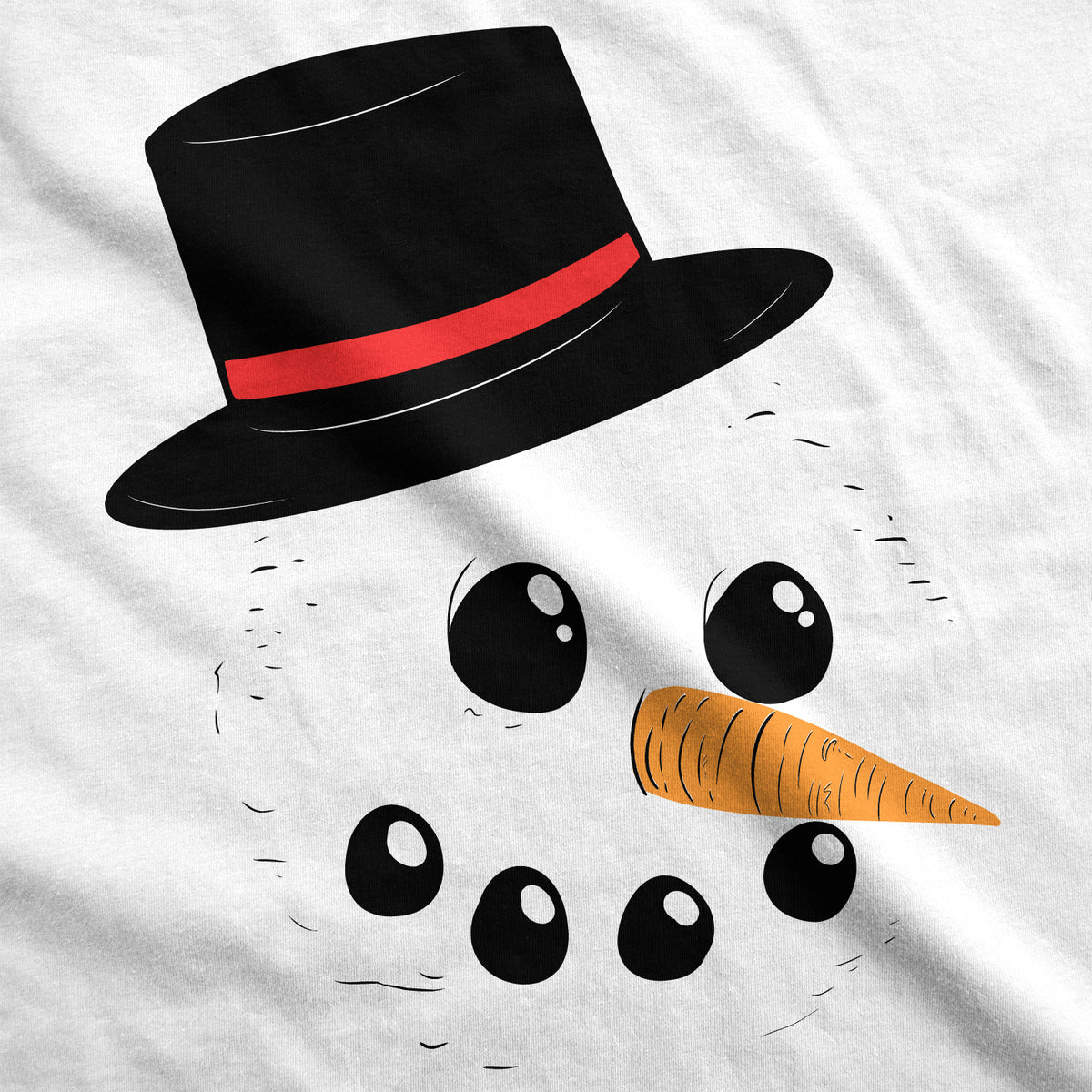 Snowman Face Maternity T Shirt